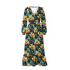 AUTUMN FLOWERS WZ.12- Slub Weave