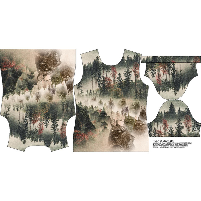 WOMEN’S T-SHIRT - WĘDROWCY LOSU BEASTS - sewing set