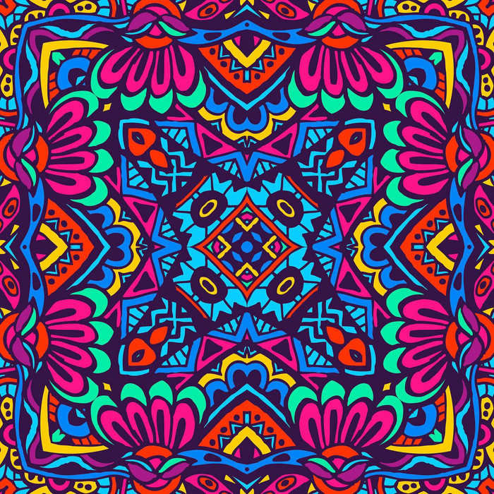 STAINED GLASS pat. 2 - Waterproof woven fabric