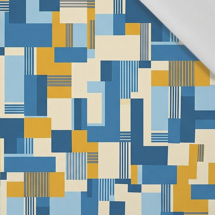 RETRO GEOMETRIC WZ. 3 - Cotton woven fabric