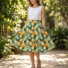 Circle skirt panel - COLORFUL FLOWERS wz. 3