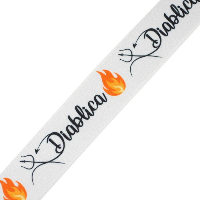 Woven printed elastic band - DIABLICA  / Choice of sizes