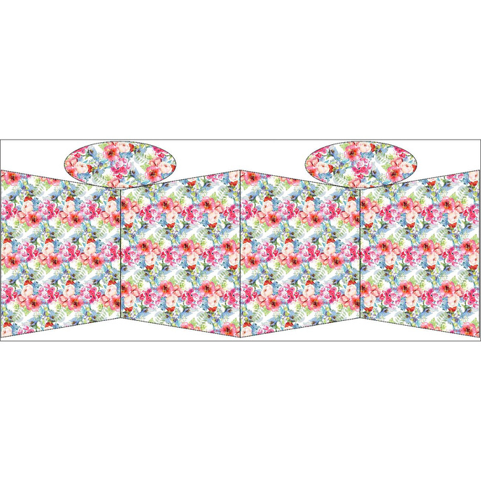 TOTE BAG - WILD ROSE PAT. 3 (IN THE MEADOW) - sewing set