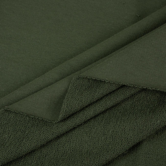 Thick looped knit 290g - DARK OLIVE (D-50)