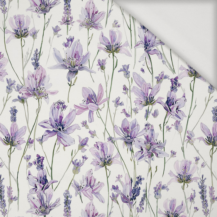 PASTEL FLOWERS WZ. 33 - Jersey wiskozowy
