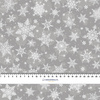 SNOWFLAKES PAT. 2 / grey  - Waterproof woven fabric