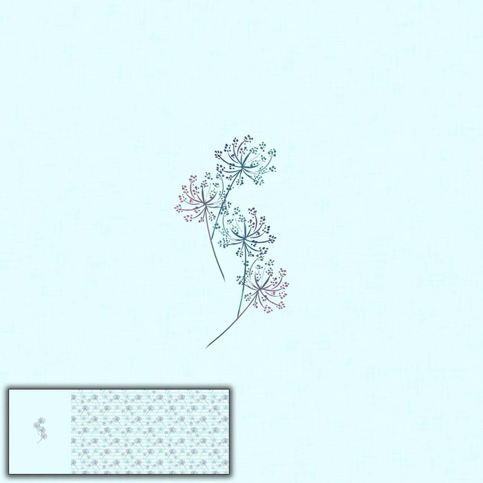 BROKÁTOVÉ PAMPELIŠKY (VÁŽKY A PAMPELIŠKY) - panoramic panel SINGLE JERSEY (60cm x 155cm)