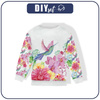 KINDER SWEATSHIRT (NOE) - KOLIBRIS UND BLUMEN Ms. 2 - Sommersweat (122/128)
