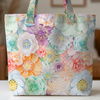 PASTEL FLOWERS WZ. 20 - Slub Weave