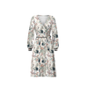 WRAP MIDI DRESS (BIANCA) - Japanese Garden wz.1 - sewing set L