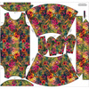 KLEID "EMMA" - NEON JUNGLE WZ. 6 - Viskosejersey mit Elasthan