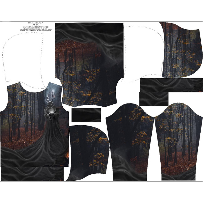 KID'S HOODIE (ALEX) - POMROK BEAST - sewing set (134/140)