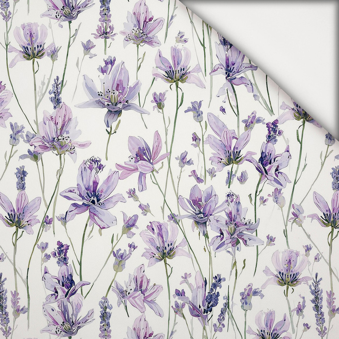 PASTEL FLOWERS WZ. 33 - lehký, česaný úplet