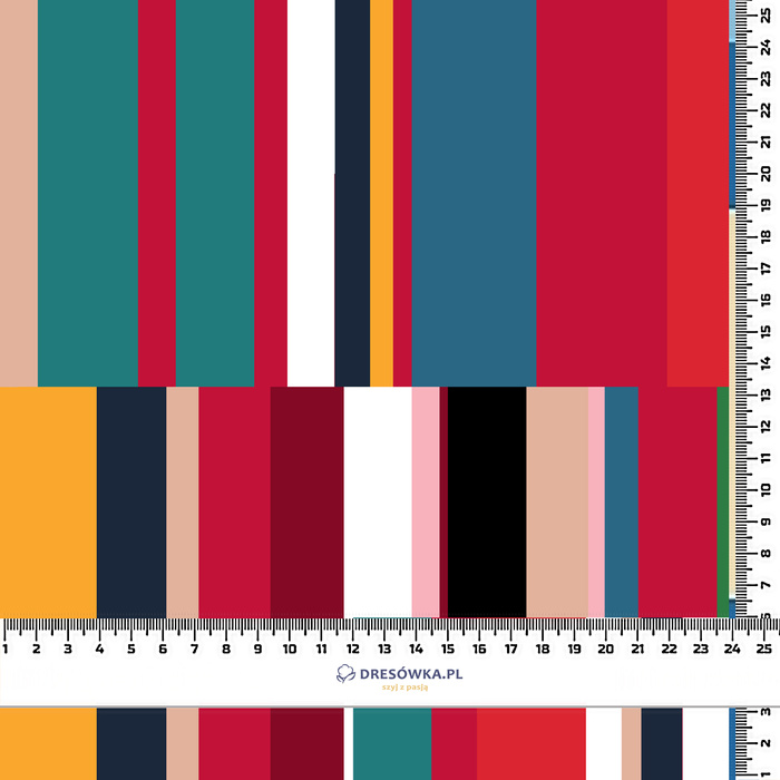 RETRO GEOMETRIC WZ. 2 - Hydrofobowa dzianina drapana 