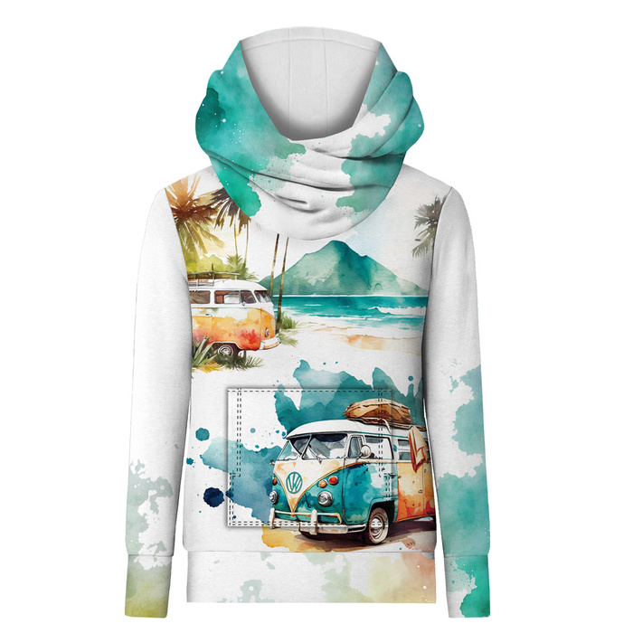 HYDROPHOBIC HOODIE UNISEX - TRAVEL TIME WZ. 12 - sewing set