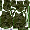 KIDS PARKA (ARIEL) - CAMOUFLAGE / STRIPES - sewing set (134/140)
