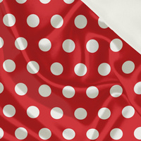 RED POLKA DOTS - Satin
