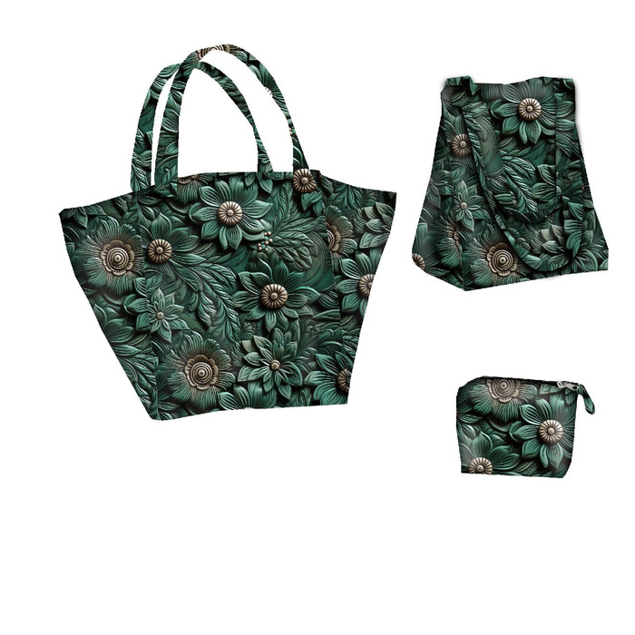 XL Tasche mit Utensilientasche 2 in 1 - LEATHER PATTERN MS.14 - Nähset