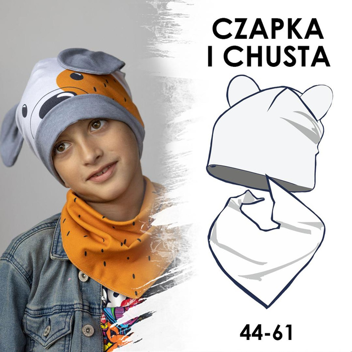 PAPIER-SCHNITTMUSTER - MÜTZE UND SCHAL