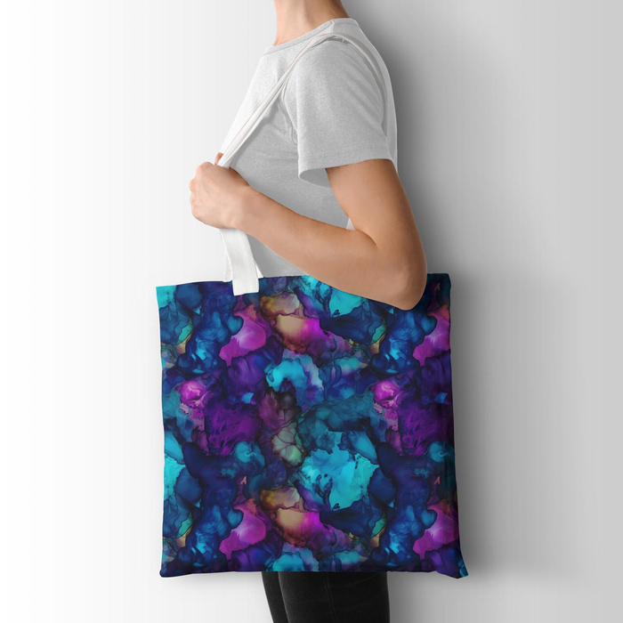 ALCOHOL INK VZ. 2 - teplákovina počesaná s elastanem ITY