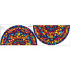 COLORFUL MANDALA vz.2 -  velký panel pro kruhovou sukni - krep