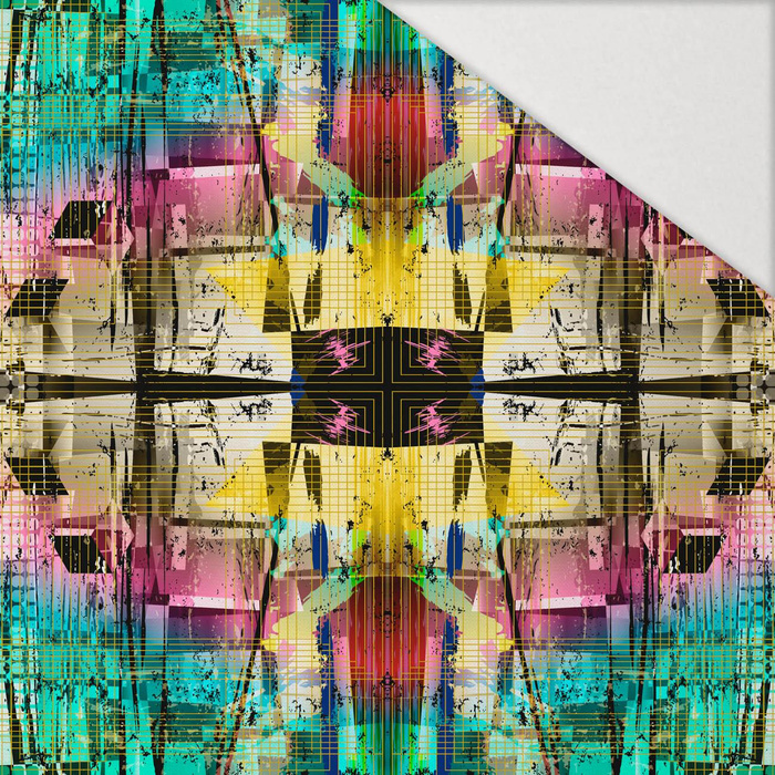 105CM GEOMETRIA wz.2 - Hydrofobowa dzianina drapana 