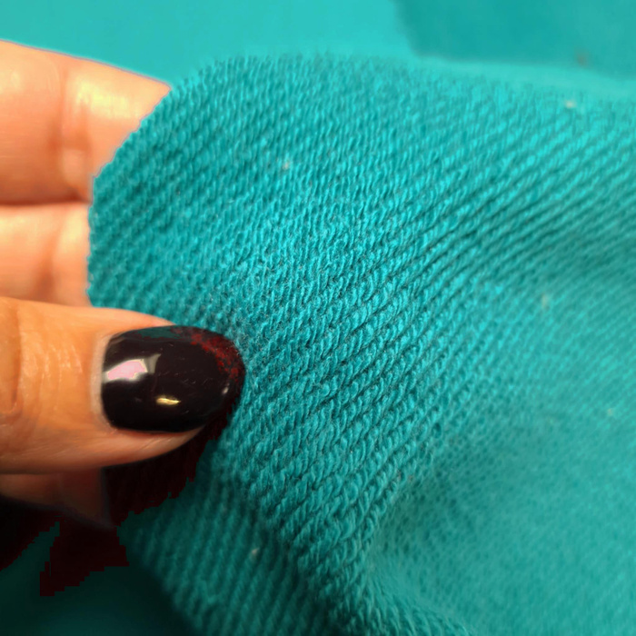 French terry TWILL 340g - TRANSFORMATIVE TEAL (D-247) 