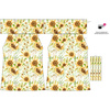 Bardot neckline dress (LILI) - PASTEL SUNFLOWERS PAT. 3 - sewing set - 110-116