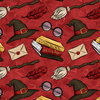 MAGIC MIX PAT. 1 (MAGIC SCHOOL) / red - Waterproof woven fabric
