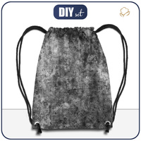 TURNBEUTEL - GRUNGE (schwarz) - klein