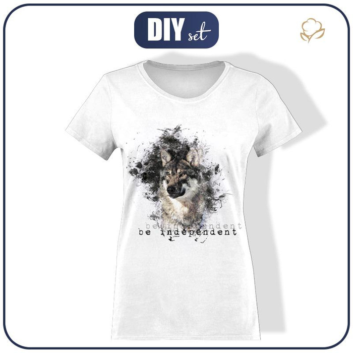T-SHIRT DAMSKI - BE INDEPENDENT (BE YOURSELF) - single jersey XXS