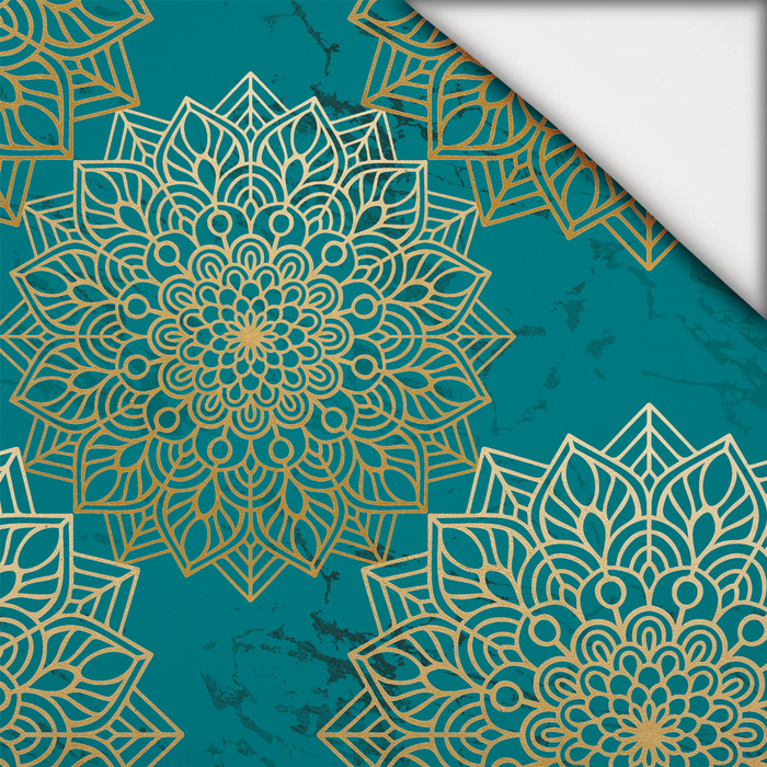 MANDALA m. 5 / smaragd - leichte Maschenware angeraut