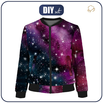 DAMEN BOMBERJACKE (KAMA) - AQUARELL GALAXIE MS. 8 - Nähset XXL