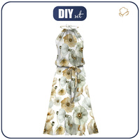DRESS "DALIA" MAXI (XXL-XXXL) - FLOWERS PAT.18 - sewing set