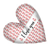 DECORATIVE PILLOW HEART - I love you / TULIPS 