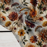 AUTUMN FLOWERS WZ. 27 - Crepe