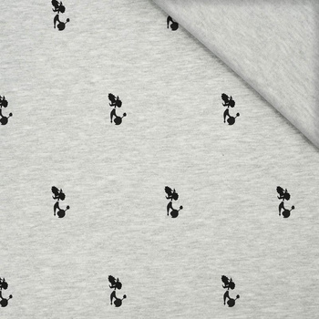 POODLES (MINIMAL) / M-01 melange light grey- single jersey TE210