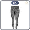 THERMO LEGGINSY DAMSKIE (GRETA) - ZEBRA WZ. 5 / szary - zestaw do uszycia L