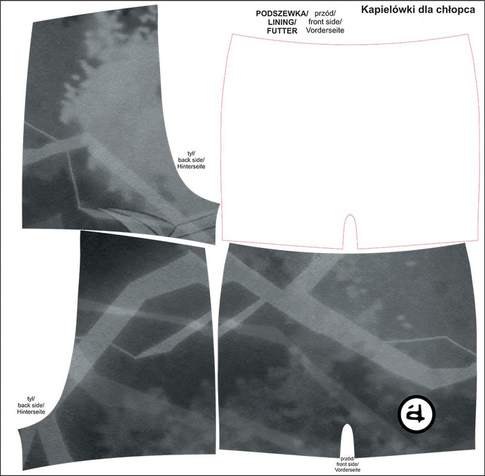 Chlapecké plavky - ČERNÁ NINJA  110-116