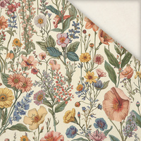 PASTEL FLOWERS WZ. 34 - Linen 100%