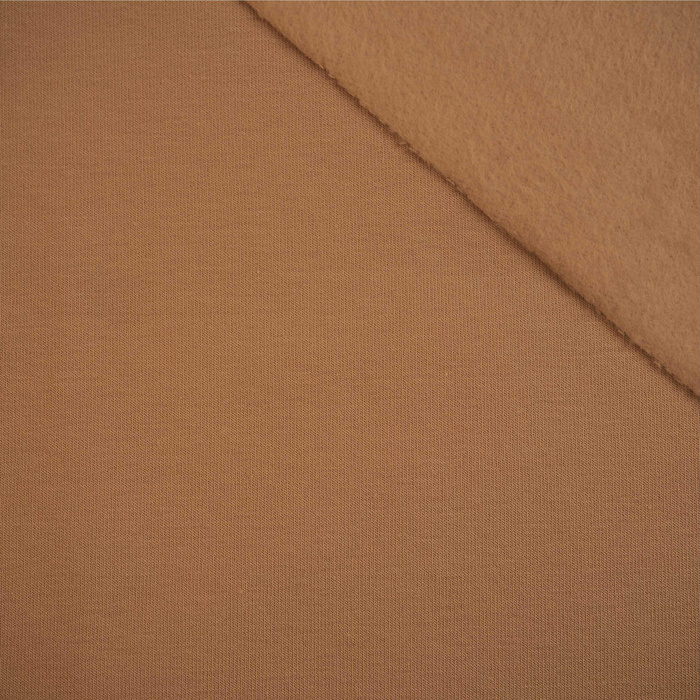 D-10 CARAMEL - brushed knitwear with elastane