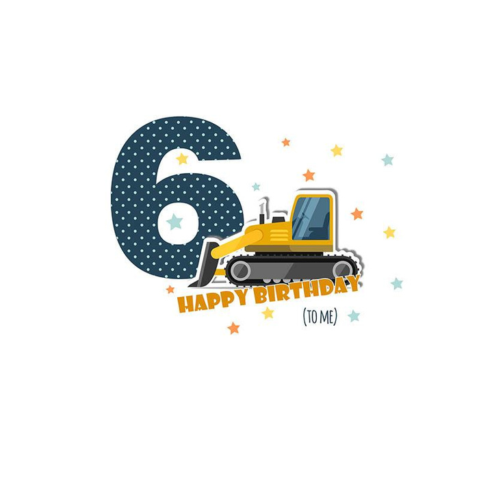 6ST BIRTHDAY / BULLDOZER - panel looped knit