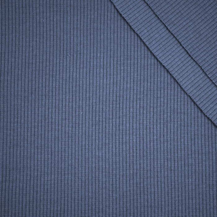  Rib Jersey fabric Unicolour - DARK BLUE (M-06)