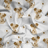PIEBALD DOGS (ANIMAL GARDEN) - Cotton muslin