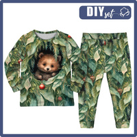 KINDERPYJAMAS "MIKI" - VINTAGE CHRISTMAS BEAR - Nähset (98/104)