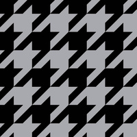 BLACK HOUNDSTOOTH (big) / grey - brushed knitwear with elastane ITY