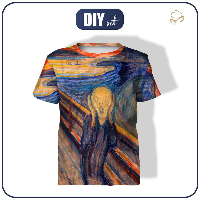 KINDER T-SHIRT- DER SCHREI (Edvard Munch) - Nähset (116/122)