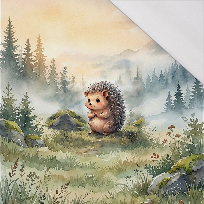 WATERCOLOR WONDERS WZ. 4 - panel (60cm x 50cm) SINGLE JERSEY