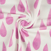 BIG DROPS ( pink ) / white - single jersey with elastane 