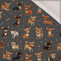 CHIHUAHUA DOGS - brushed knitwear with elastane ITY